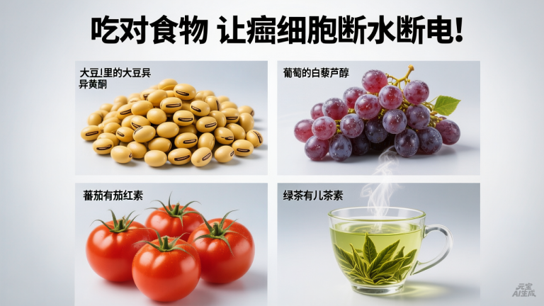 吃对食物 让癌细胞断水断电!