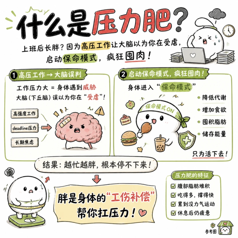 今日科普：为什么上班越上越胖？