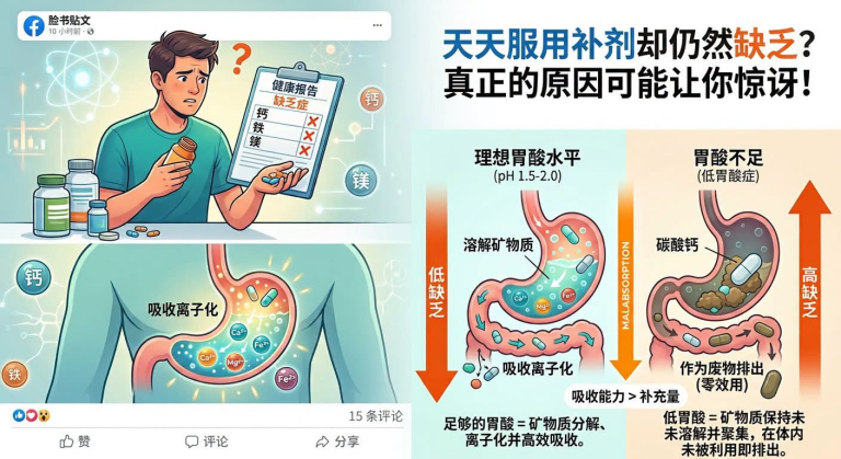 天天吃钙片/维生素，去检查为什么还是缺？